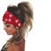 Bohend Boho Button Headband Wide Stretchy Daily Use Knotted Headwear Sport Athletic Yoga Gym Rhinestone Crystal Hair Accessories for Women and Girls(4pcs) (H)
