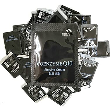 3ml x 100 Men Shaving Cream Sachet Travel Size Single Use Grooming Coenzyme Q10