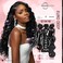 Sensationnel Pearlish multi bundle - euro body deep pearl conditioned 15a soft remy beauty supply sew in or glue on human hair layered lengths (18 20 22 inch, NATURAL)