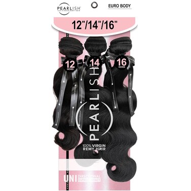 Sensationnel Pearlish multi bundle - euro body deep pearl conditioned 15a soft remy beauty supply sew in or glue on human hair layered lengths (18 20 22 inch, NATURAL)