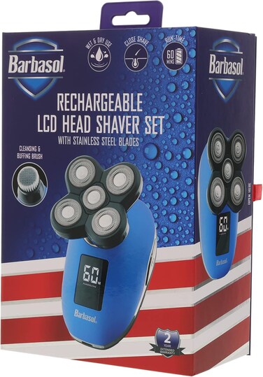 XTREME DIGITAL LIFESTYLE ACCESSORIES Barbasol Rechargeable LCD Head Shaver