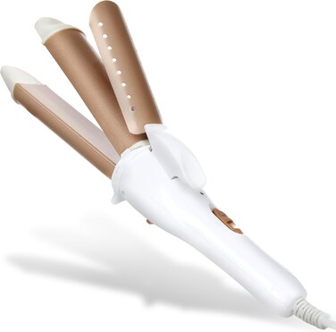 2-in-1 Ceramic Hair Curling Iron &amp; Straightener Flat Iron Curler &ndash; Professional Dual-Purpose Hair Styling Tool, 1.18&rdquo; Curling Volume, 160-200C Heat, Fast Heating, 6 ft Cord, for Long Short Hair