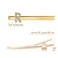 Spinningdasiy Crystal Initial Bijou Hair Clip R Gold