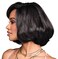 Kim Kimble Kiara Chic Modern Chin-Length Bob Wig, Average Cap, MC1 Caviar
