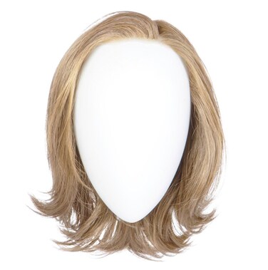 Raquel Welch Take A Bow Chin Length Layered Wig With Hand Tied Base by Hairuwear, Petite Average Cap, RL19/23 Biscuit