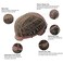 Chic Korean Fashion 26 Inch Long Wavy Curly Wig, Natural Heat-Resistant Synthetic Hair Wigs with Bands For Cosplay and Daily Wear (Pink Brown)