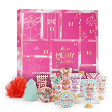 2024 Limited Edition Advent Calendar Christmas Gifts Hand Cream Bath Sets for Women Gift, 12pcs Spa Gift Set Includes Hand Lotion,Body Lotion,Candles,Shower Gel,Bath Bomb,Holiday Gift,Pamper Kit