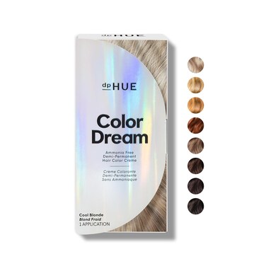 dpHUE Color Dream, Cool Blonde - Ammonia-Free, Demi-Permanent Hair Color - Lasts 16 Washes - Boosts Shine - Paraben &amp; Sulfate Free, Leaping Bunny Certified