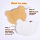 Rilakkuma Exfoliating Foaming Pad   Makeup Remover and Cleanser   Duo-Sided - For Cleansing and Exfoliating   Infused with Hyaluronic Acid, Enzyme Powder, Vitamin C, and Vitamin A   20 ct