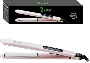 USTAR Hair Straightener 1 Inch Titanium Plates Flat Iron
