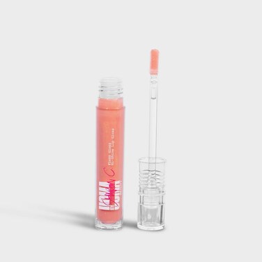 UOMA Beauty FLOSS GLOSS - LIP GLOSS (Coral Me) Contains Castor Oil, Sunflower Oil and Hyaluronic Acid for Nourishment and Hydration