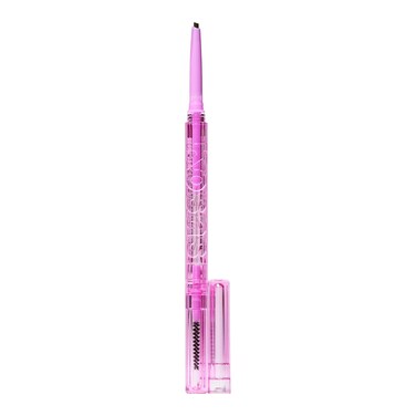 Kosas Brow Pop - Longwear Eyebrow Makeup, Dual-Sided Defining Pencil with Castor Oil for Soft, Natural Look of Real Hair - Brown Black
