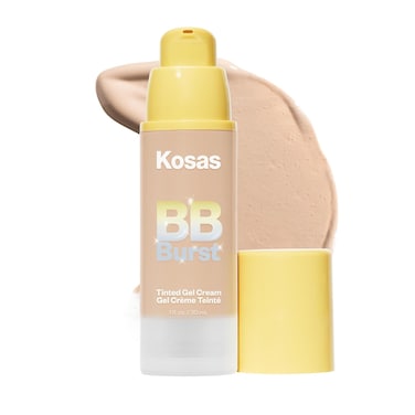 Kosas BB Burst Tinted Face Gel Cream - Supports Healthy Collagen, Smoothes Skin, Hydrates &amp; Moisturizes - Lightweight Buildable Coverage - Light Medium Neutral Warm 20, (1 Oz/30 ML)