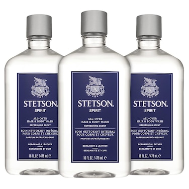 Stetson Spirit - All Over Hair &amp; Body Wash - 3 Pack