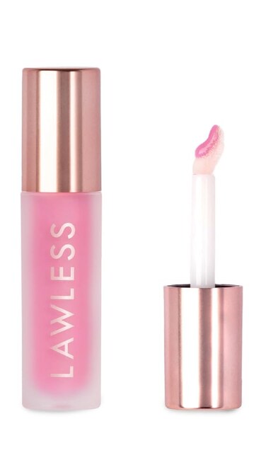 Lawless Women's Forget The Filler Lip Plumper Line Gloss, Velvet Daisy, Pink, 0.11 Ounce