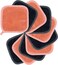 Polyte Premium Hypoallergenic Microfiber Fleece Makeup Remover and Facial Cleansing Cloth 6 x 6 in, 10 Pack (Dark Gray, Pink)