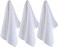 POLYTE Professional Quick Dry Lint Free Microfiber Hair Drying Salon Towel, 16 x 29 in, 12 Pack (White)