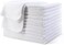 POLYTE Professional Quick Dry Lint Free Microfiber Hair Drying Salon Towel, 16 x 29 in, 12 Pack (White)
