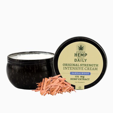Hemp Daily Intensive Cream   Hemp Cream with Essential Oils   Vegan, Organic Ingredients   5.0 Ounces (Sandalwood)