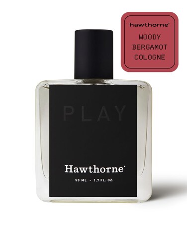 Hawthorne Woody Bergamot Cologne. The Mature Scent of Crisp Fall Air Layered With Sophisticated Notes of Cranberry, Incense, and Sandalwood. 1.7 Fl Oz.