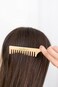 GranNaturals Wide Tooth Wooden Rat Tail Comb - Hair Tool for Teasing Strands &amp; Post Styling - Peach Rattail Wood Pick Handle for Sectioning &amp; Parting - Perfect for Professional &amp; Personal Use