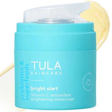 TULA Skin Care Bright Start Vitamin C Antioxidant Brightening Moisturizer - Lightweight Gel Cream, Brightens, Hydrates &amp; provides Antioxidant Protection, 1.7 oz.