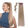 INH Hair Miya Ponytail Extension 26 inch Long Clip in Wrap Around Straight Pony Tail Hairpiece for Women   Synthetic Clip On Faux Piece   Ash Blonde