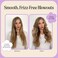 INH Hair Extra Long Oval Barrel Curling Iron with Tourmaline Ceramic Wand &amp; Ionic Technology for Longer Looser Curls with Z-Formation   Best Hair Clamp Free Wand for Frizz Free Hollywood Blowout