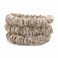 Mulberry Park Silks 100% Pure Silk Scrunchies, 3 Pack - Prevents Frizz, Reduces Breakage, Gentle On All Hair Types, Hair Accessories - Small (Sand)