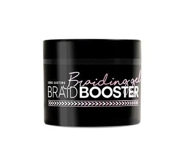 Style Factor BraidBOOSTER Long Lasting Braiding Gel with Seaweed Extract   For Braids and Twists   Thick Formula 7.25oz (Pink)