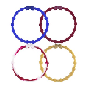 Royal Twilight Pack PRO Hair Ties: Easy Release Adjustable for Every Hair Type PACK OF 4