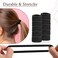Neva Nude No Damage Elastic Black Hair Tie Bands 50 Pack &ndash; Stylish &amp; Durable 4mm Hair Ties &ndash; Snag Free &amp; Gentle for Thin Thick Straight Curly Hair