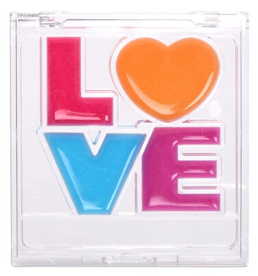 iscream Love Heart Shaped Strawberry Scented Solid Lip Gloss Quad