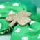 Needzo Saint Patrick's Bow with Shamrock, Festive Hair Accessory with Alligator Clip, St. Patty's Hairpiece, One Size Fits Most