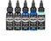 Dynamic Color Co- Tattoo Ink Set: Lagoon - Dive into Brilliance with 5 Vibrant Blue Shades (1 oz Each) from The Platinum Collection. Reach Compliant, Crafted in Spain. Since 1990