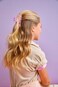 iscream 3" Sweet Strawberry Claw Hair Clip - Clear with Glitter