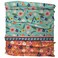 Karma Shelly Floral Headband for Women - Medium - Fabric Headband and Stretchy Hair Scarf - Green and Orange