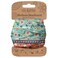 Karma Shelly Floral Headband for Women - Medium - Fabric Headband and Stretchy Hair Scarf - Green and Orange