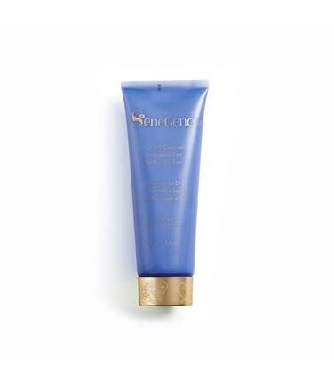 SeneGence 3 in 1 Cleanser for Normal to Dry Skin, 4 Fl Oz, Hydrating, Exfoliating, and Toning Cleanser with Apple Fruit and Goji Berry Extracts for Soft, Refreshed Skin