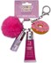 iscream Sprinkle Donut Keychain Strawberry Scented Lip Gloss &amp; Vanilla Scented Lip Oil Set