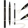 Eyebrow Makeup Kit - 4 Tip Waterproof Microblading Pencil, Eyeliner, Pomade, Dual-ended Brush, Natural Looking - Blonde
