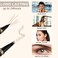Eyebrow Makeup Kit - 4 Tip Waterproof Microblading Pencil, Eyeliner, Pomade, Dual-ended Brush, Natural Looking - Blonde