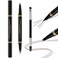 Eyebrow Pen Makeup Kit, with 4 Tip Waterproof Microblading Eyebrow Pencil, Eyeliner, Eyebrow Pomade and Dual-ended Eyebrow Brush, Brow Pencil Eyebrow Kit for Natural Looking - Dark Brown