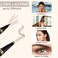 Eyebrow Pen Makeup Kit, with 4 Tip Waterproof Microblading Eyebrow Pencil, Eyeliner, Eyebrow Pomade and Dual-ended Eyebrow Brush, Brow Pencil Eyebrow Kit for Natural Looking - Dark Brown