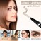 LAVONE 2-IN-1 Dual-ended Waterproof Eyebrow Pencil, 4 Tip Microblading Pen &amp; Ultra-Precise Brow Pencil, Dual-ended Eyebrow Brush, Natural Looking - Dark Brown