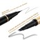 LAVONE Eyebrow Pen Makeup Kit, with Microblading Eyebrow Pencil, Brow Lamination Gel, Eyeliner, Waterproof Eyebrow Kit for Natural Looking - Black