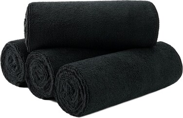 New Microfiber Hair Drying Salon Towels, 16 x 29 inches, 4 Pack, Quick Dry, Lint Free