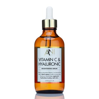 Vitamin C + Hyaluronic Acid Facial Serum Skin Care Anti-Aging Moisturizer Potent Face Skincare Booster For Dry Skin, Age Spots, Wrinkle Repair, Dark Spots, &amp; Fine Lines, Large 3.75 Fl Oz