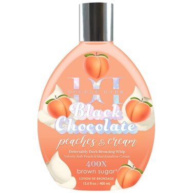 Brown Sugar Peaches &amp; Cream 400X Double Dark Black Chocolate Bronzing Whip 13.5oz