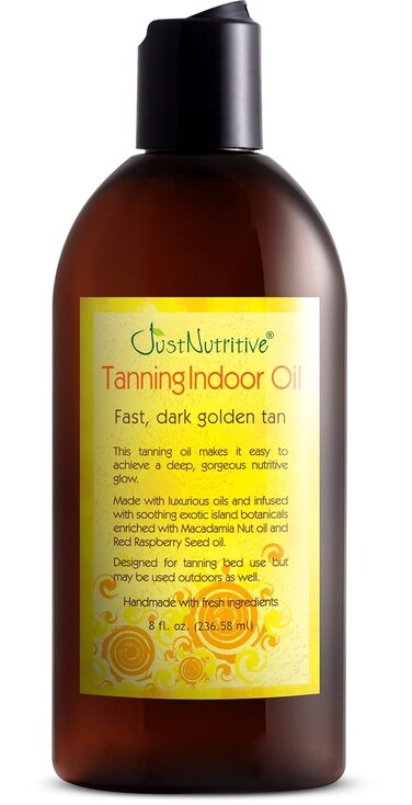 Tanning Indoor Oil   Moisturizing Body Oil   Sun kiss Glow   Body Tanning Oil   Natural Body Serum   Just Nutritive   8 Oz